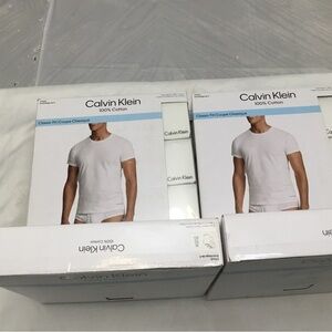 Calvin Klein White Undershirts Essential Comfort